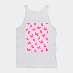 Pretty Pink Butterflies Tank Top